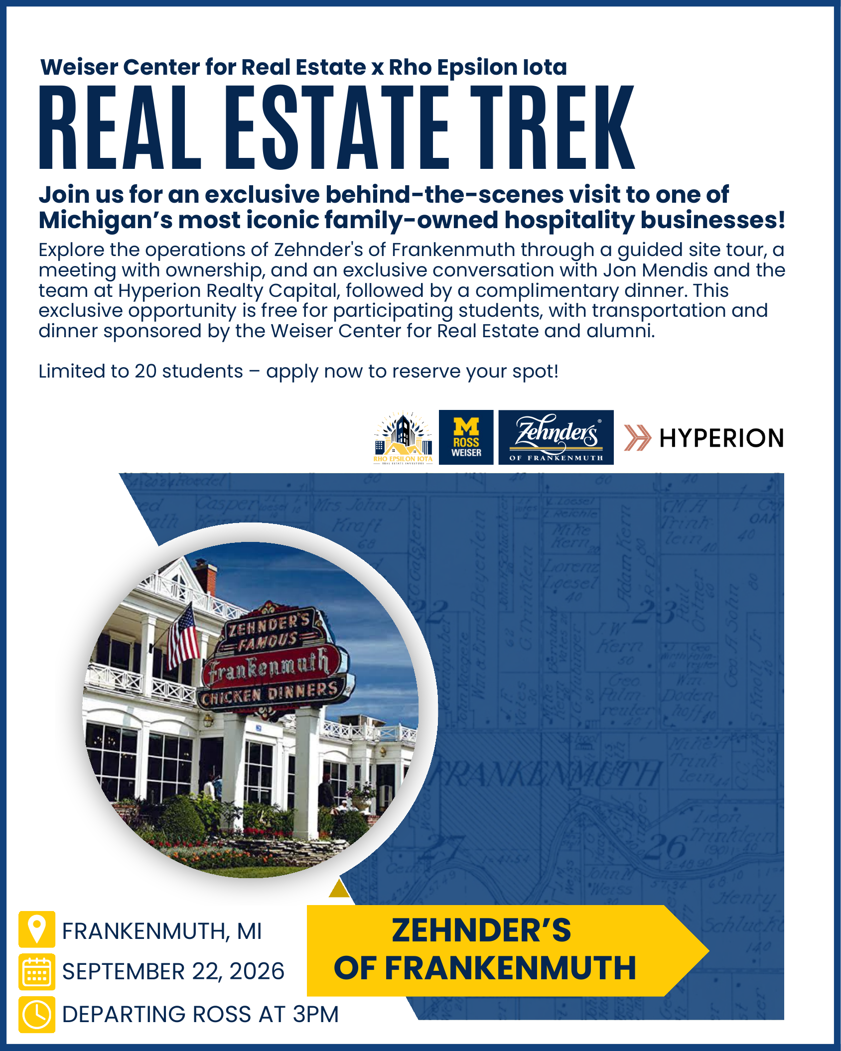 Real Estate Trek: Zehnder's of Frankenmuth flyer